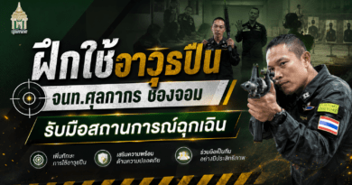 ตชด. 214 จัดฝึกทบทวนการใช้อาวุธปืนให้เจ้าหน้าที่ด่านศุลกากรช่องจอม พร้อมรับมือสถานการณ์ฉุกเฉิน