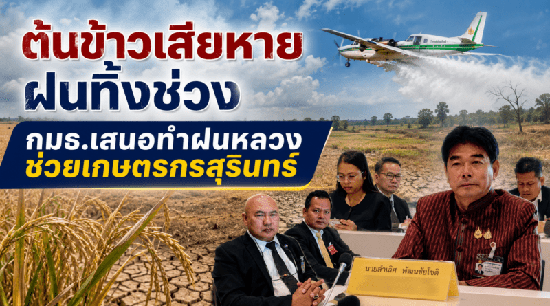 กมธ.บริหารจัดการทรัพยากรน้ำ เร่งหารือแก้ปัญหาภัยแล้ง–ฝนทิ้งช่วง เสนอทำฝนหลวงช่วยเกษตรกรสุรินทร์