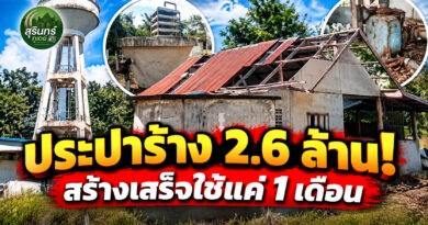ทีมข่าวพิสูจน์ “อนุสาวรีย์ประปาร้าง” 2.6 ล้าน สร้างเสร็จใช้แค่เดือนเดียว ก่อนปล่อยทิ้งเกือบ 9 ปี